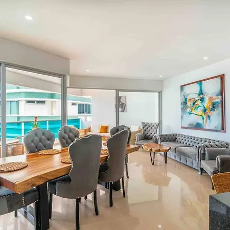 Apartamento De Lujo - Frente Al Mar Bocagrande Apartamento
